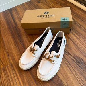Sperry Women's White Boat Shoes